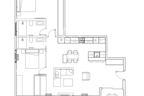 Kattohuoneisto myytävänä Madrid, Espanja, 2 makuuhuonetta, 121 m2 No. 156909 - kuva 9