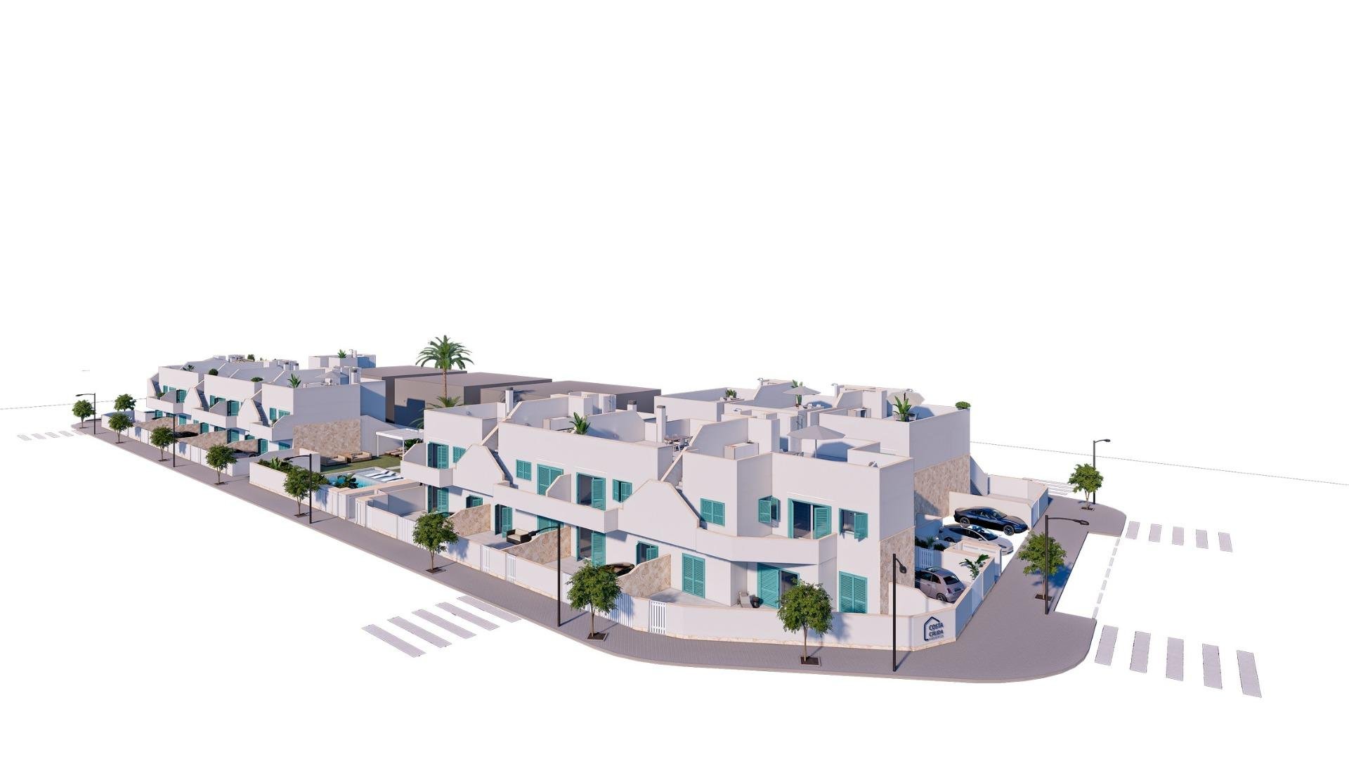 Bungalow a Pilar de la Horadada, Alicante, Spagna 3 camere da letto, 82 mq. N° 193083