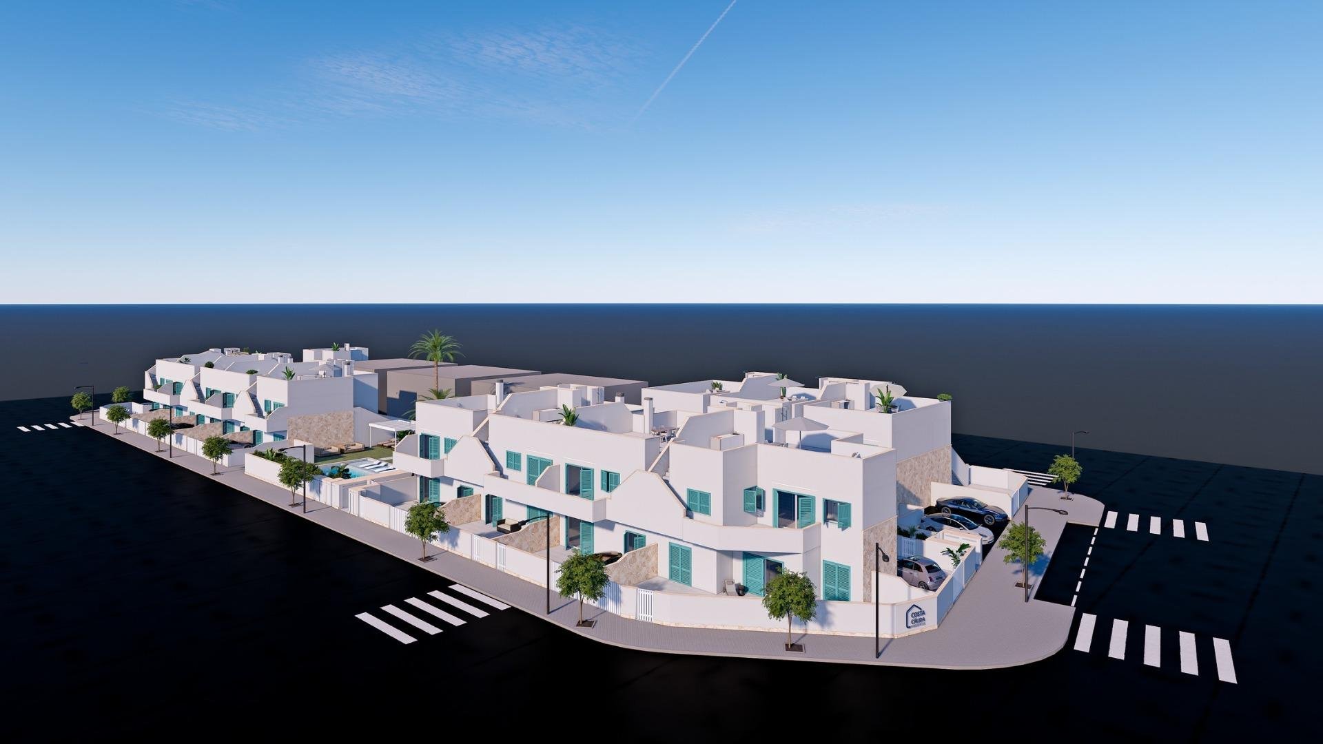 Bungalow a Pilar de la Horadada, Alicante, Spagna 3 camere da letto, 82 mq. N° 193083