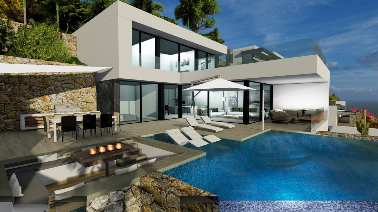 Villa in Calpe, Alicante, Spain 4 bedrooms, 440 sq.m. No. 80540