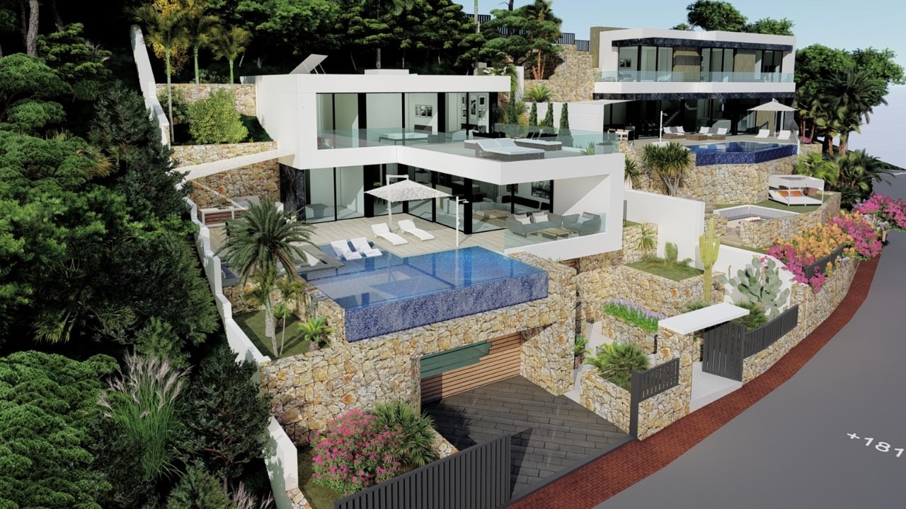 Villa in Calpe, Alicante, Spain 4 bedrooms, 440 sq.m. No. 80540