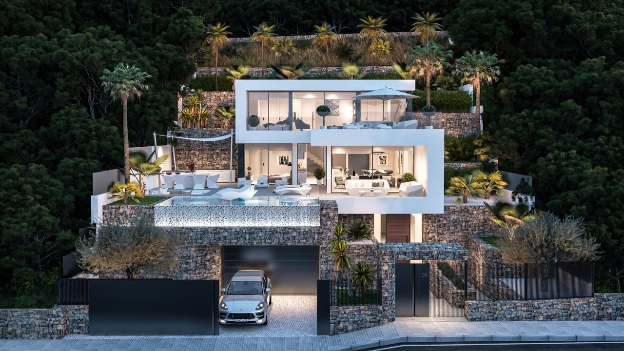 Villa in Calpe, Alicante, Spain 4 bedrooms, 440 sq.m. No. 80540