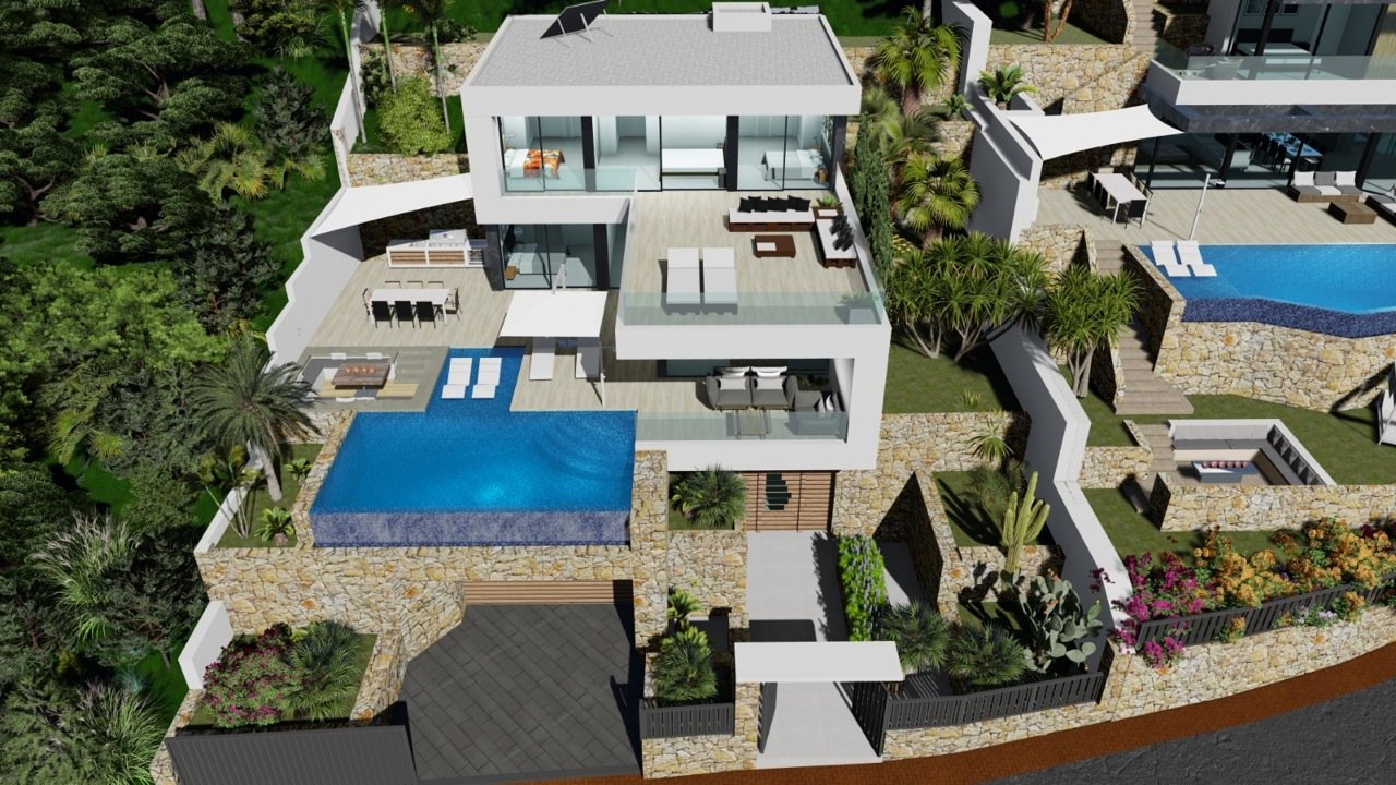 Villa in Calpe, Alicante, Spain 4 bedrooms, 440 sq.m. No. 80540