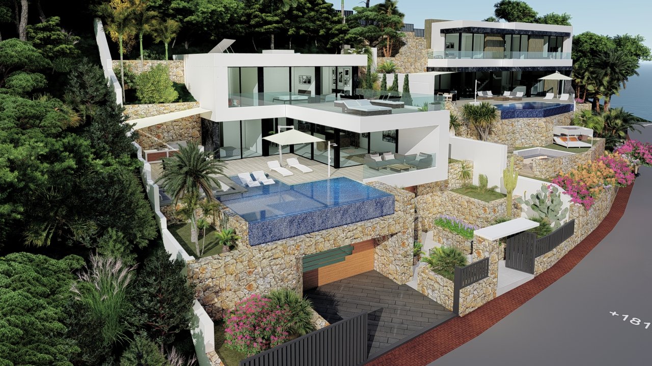 Villa in Calpe, Alicante, Spain 4 bedrooms, 440 sq.m. No. 80540