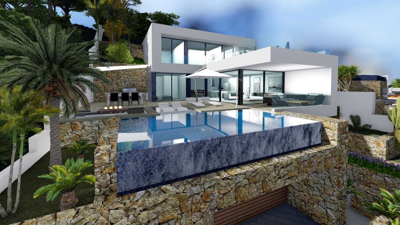 Villa in Calpe, Alicante, Spain 4 bedrooms, 440 sq.m. No. 80540