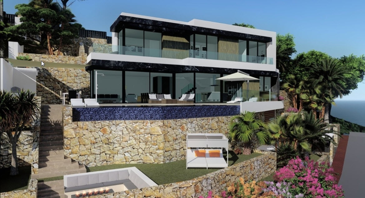 Villa in Calpe, Alicante, Spain 4 bedrooms, 349 sq.m. No. 80539