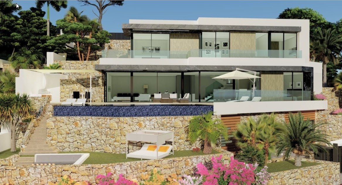 Villa in Calpe, Alicante, Spain 4 bedrooms, 349 sq.m. No. 80539