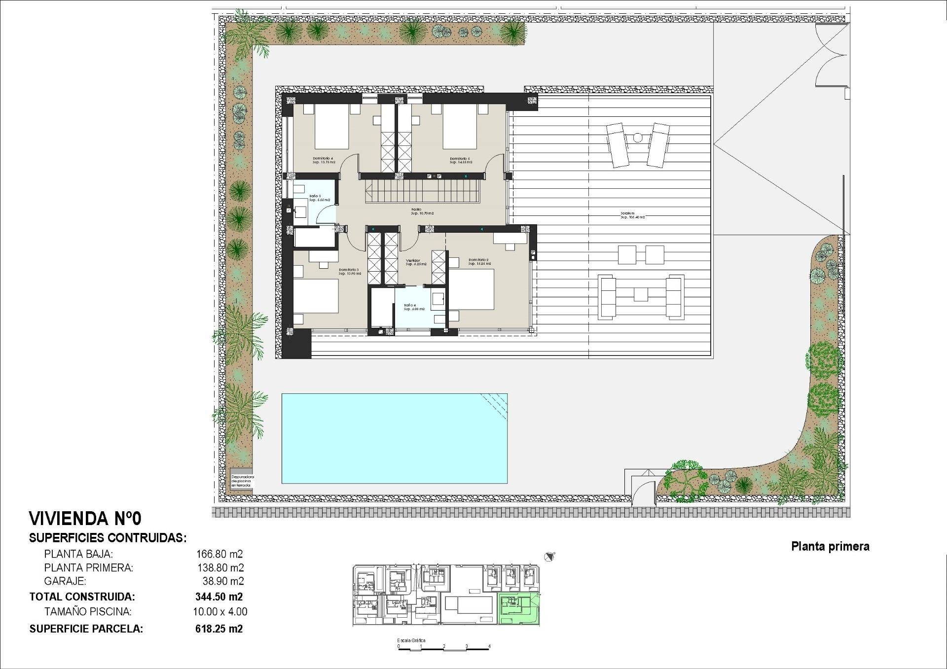 Villa in Pilar de la Horadada, Alicante, Spanien 5 Schlafzimmer, 344 m2 Nr. 196956