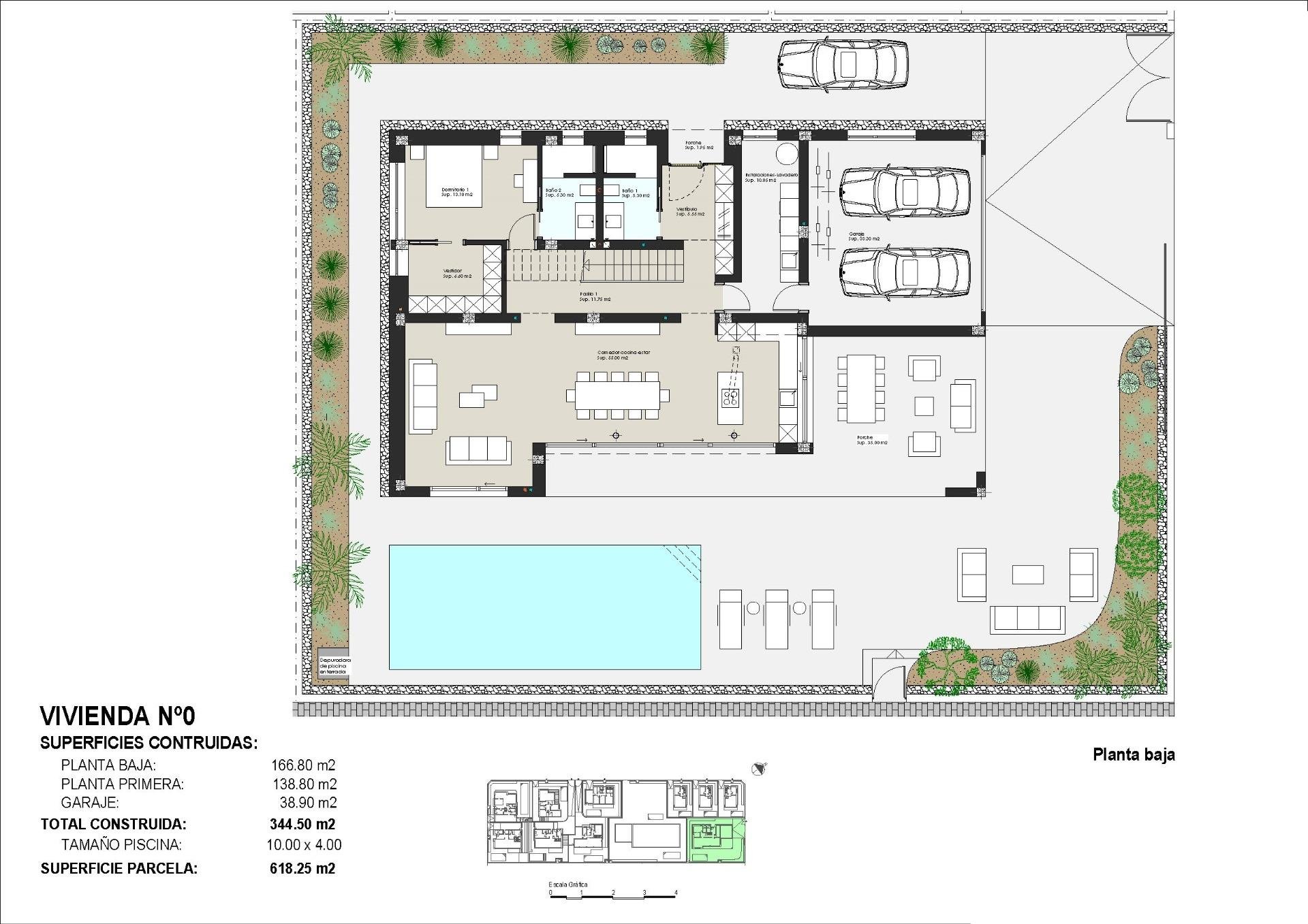 Villa in Pilar de la Horadada, Alicante, Spanien 5 Schlafzimmer, 344 m2 Nr. 196956