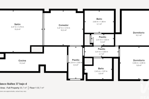 Huoneisto vuokrattavana Madrid, Espanja, 2 makuuhuonetta, 125 m2 No. 187562 - kuva 27
