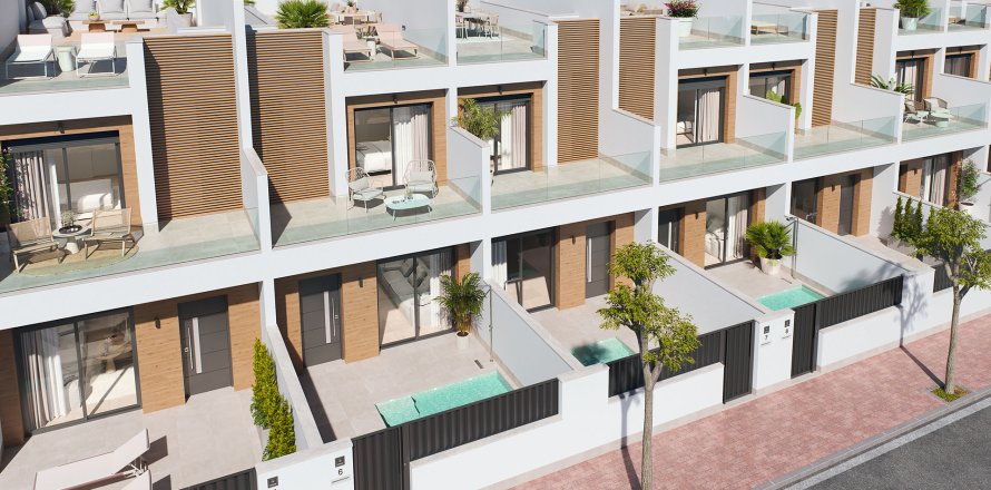 Villa à San Pedro del Pinatar, Murcia, Espagne 3 chambres, 107 m2 No. 136608