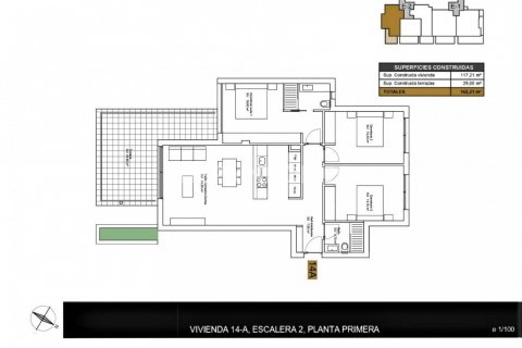 Продажа пентхауса Ориуэла, Аликанте, Испания 4 спальни, 173м2 №74750 - фото 5