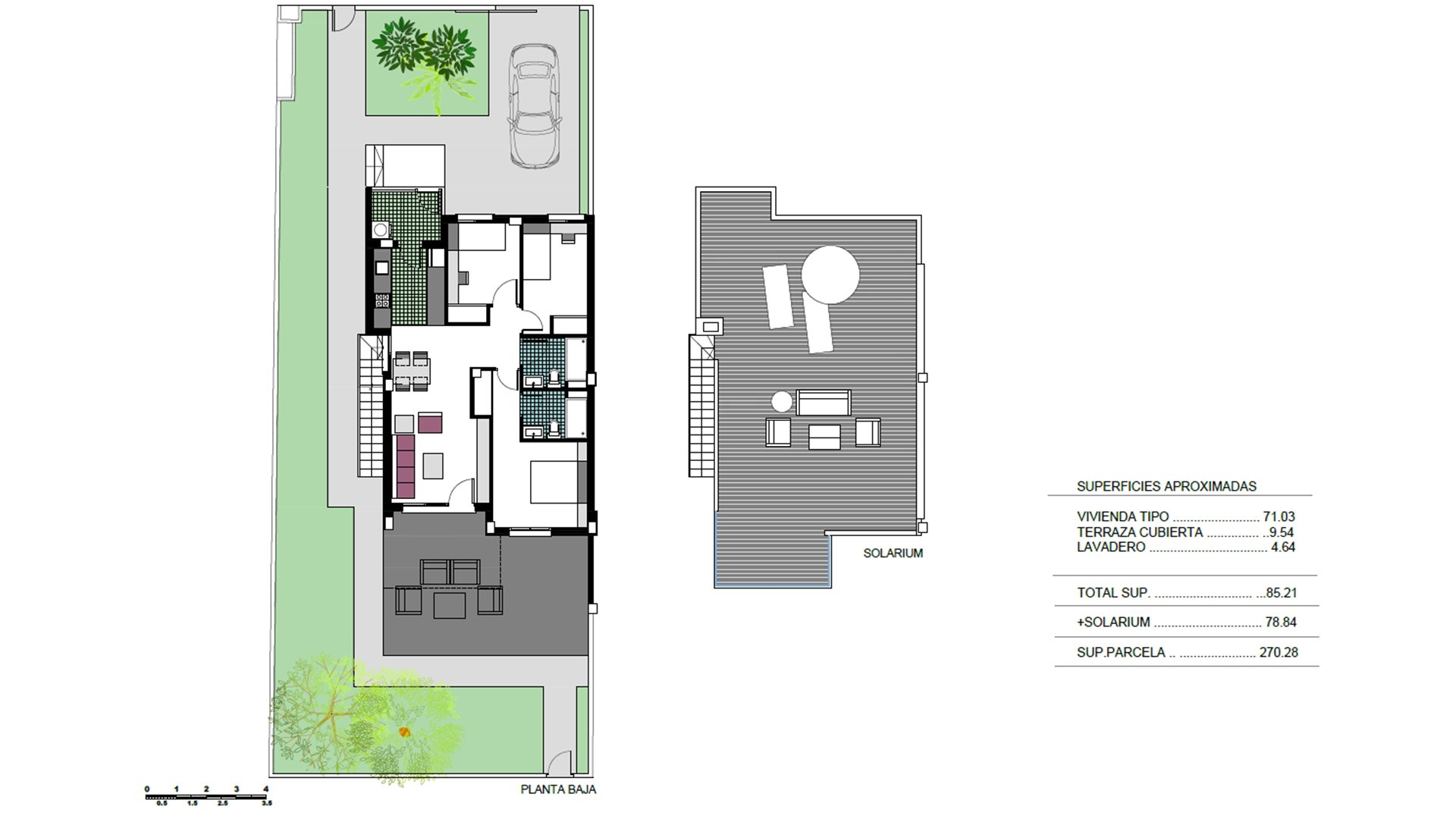 Bungalowi Lago Di Como, Mil Palmeras, Alicante, Espanja 3 makuuhuonetta, 71.03 m2 No. 74753
