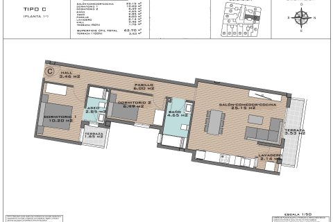 Apartamento en venta en Algorfa, Alicante, España 2 dormitorios, 64 m2 No. 183361 - foto 12