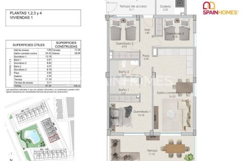 Lägenhet till salu i Santa Pola, Alicante, Spanien 3 sovrum, 106 kvm. Nr. 147341 - foto 20