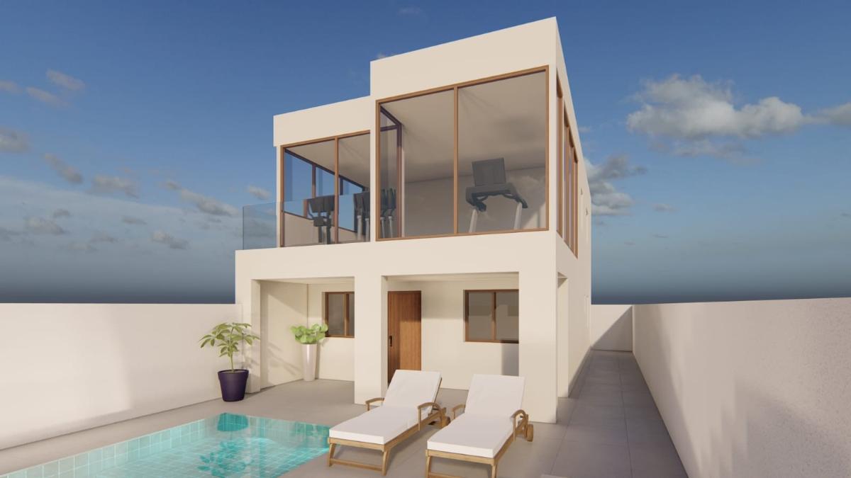 Villetta a schiera a Alicante, Spagna 2 camere da letto, 71 mq. N° 183738