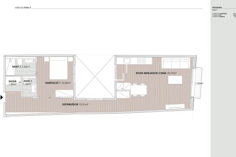 Apartament w Barcelona, Hiszpania 1 sypialnia, 66 mkw. nr 150975 – zdjęcie 9