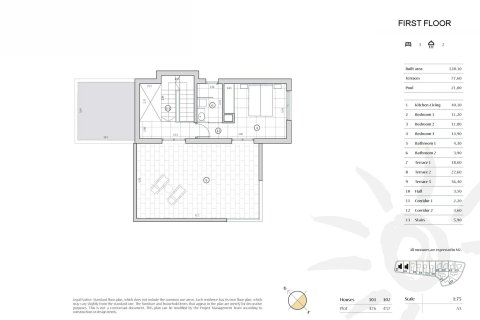Villa for sale in Benidorm, Alicante, Spain 3 bedrooms, 128 sq.m. No. 180938 - photo 13