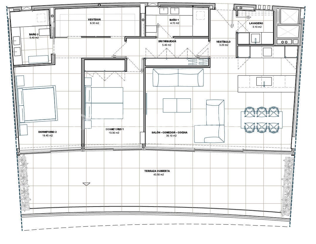 Apartment à Fuengirola, Malaga, Espagne 3 chambres, 111 m2 No. 179347