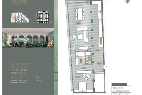 Apartment for sale in Barcelona, Spain 1 bedroom, 132 sq.m. No. 150775 - photo 14