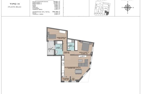 Dzīvoklis pārdošanā Algorfa, Alicante, Spānijā 2 istabas, 65 m2 Nr. 183717 - attēls 12