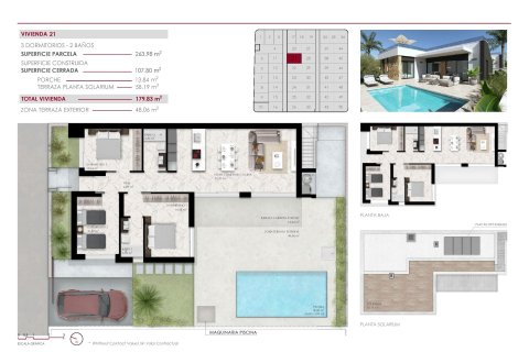 Villa till salu i Ciudad Quesada, Alicante, Spanien 3 sovrum, 107 kvm. Nr. 171310 - foto 8