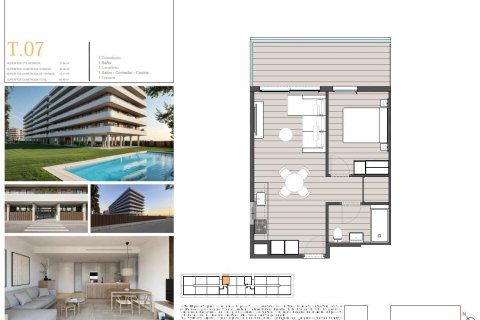 Apartamento en venta en Moncofa, Castellón, España 1 dormitorio, 43 m2 No. 183459 - foto 11