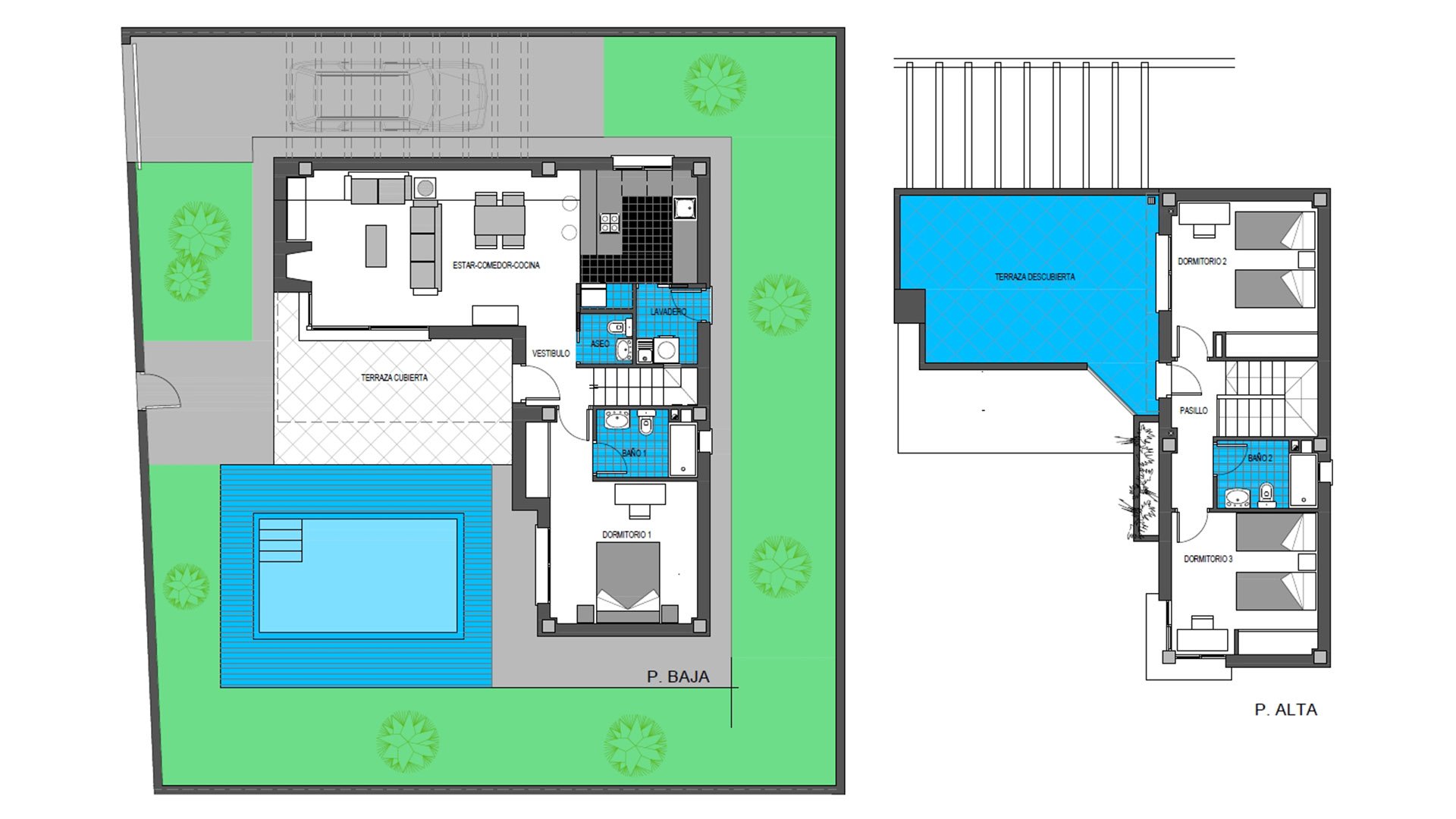 Villa Lago Di Como, Mil Palmeras, Alicante, Spānijā 3 istabas, 122 m2 Nr. 64877