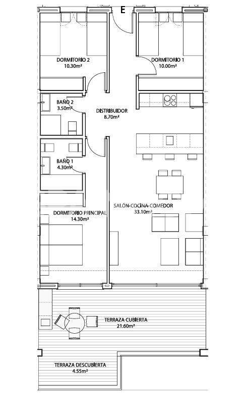 Apartment in Benalmadena, Malaga, Spain 3 bedrooms, 71 sq.m. No. 161594