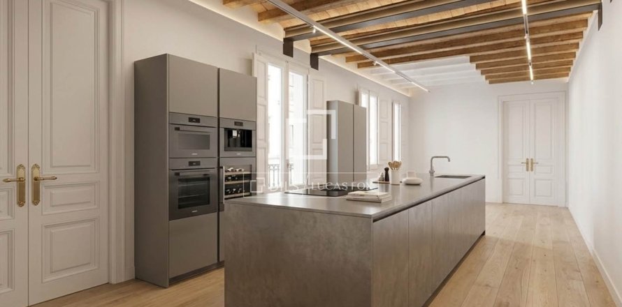 Lägenhet i Barcelona, Spanien 3 sovrum, 192 kvm. Nr. 161378