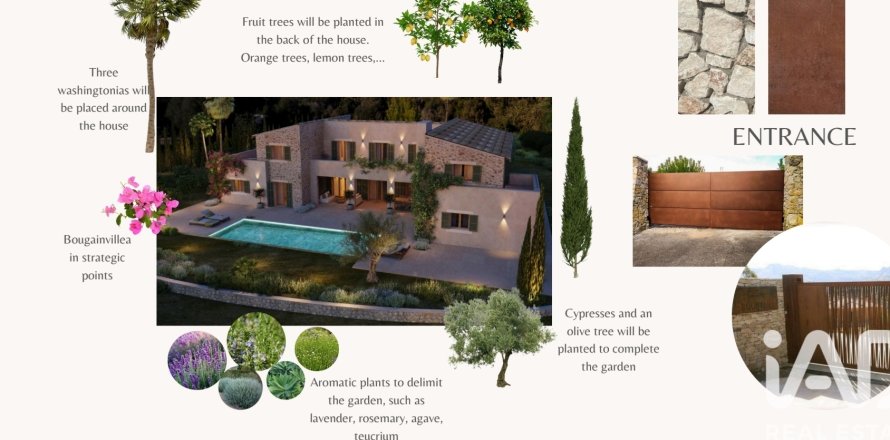 House à Sant Llorenc Des Cardassar, Mallorca, Espagne 7 chambres, 600 m2 No. 195145