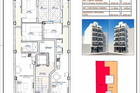 Apartment for sale Torrevieja, Alicante, Spain 3 bedrooms, 96 sq.m. No. 111215 - photo 13