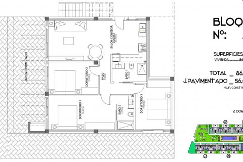Bungalow in vendita Algorfa, Alicante, Spagna 3 camere da letto, 86 mq. N° 111225 - foto 20
