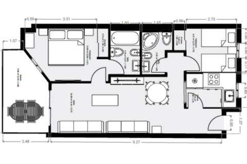 Lägenhet till salu i Oropesa del Mar, Castellon, Spanien 2 sovrum, 118 kvm. Nr. 153533 - foto 25