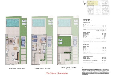 Villa zum Verkauf in Pilar de la Horadada, Alicante, Spanien 2 Schlafzimmer, 110 m2 Nr. 144842 - Foto 6