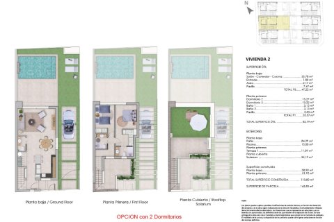 Villa zum Verkauf in Pilar de la Horadada, Alicante, Spanien 2 Schlafzimmer, 110 m2 Nr. 144842 - Foto 13