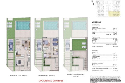 Villa zum Verkauf in Pilar de la Horadada, Alicante, Spanien 3 Schlafzimmer, 110 m2 Nr. 144843 - Foto 6