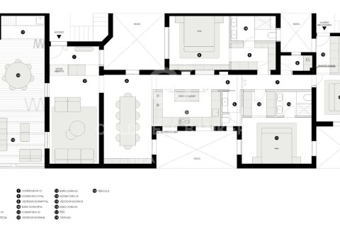 Penthouse w Madrid, Hiszpania 3 sypialnie, 218 mkw. nr 156823 – zdjęcie 12