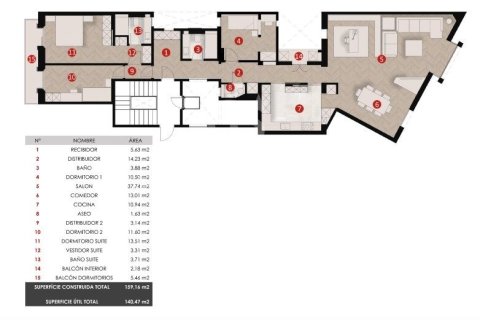 Apartamento en venta en Barcelona, España 3 dormitorios, 160 m2 No. 157270 - foto 29