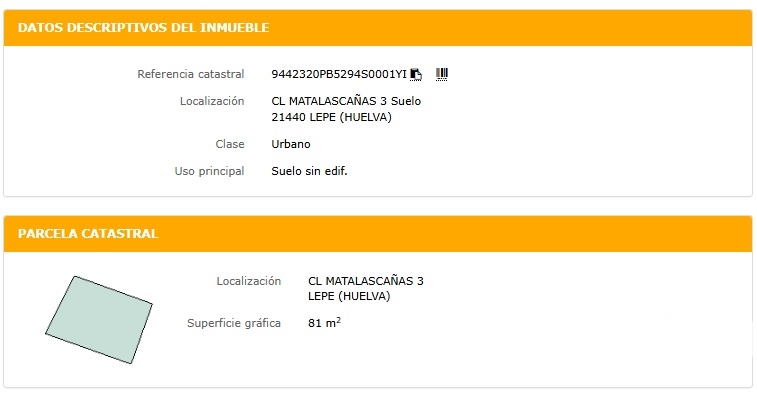 Land plot à Lepe, Huelva, Espagne 81 m2 No. 185000