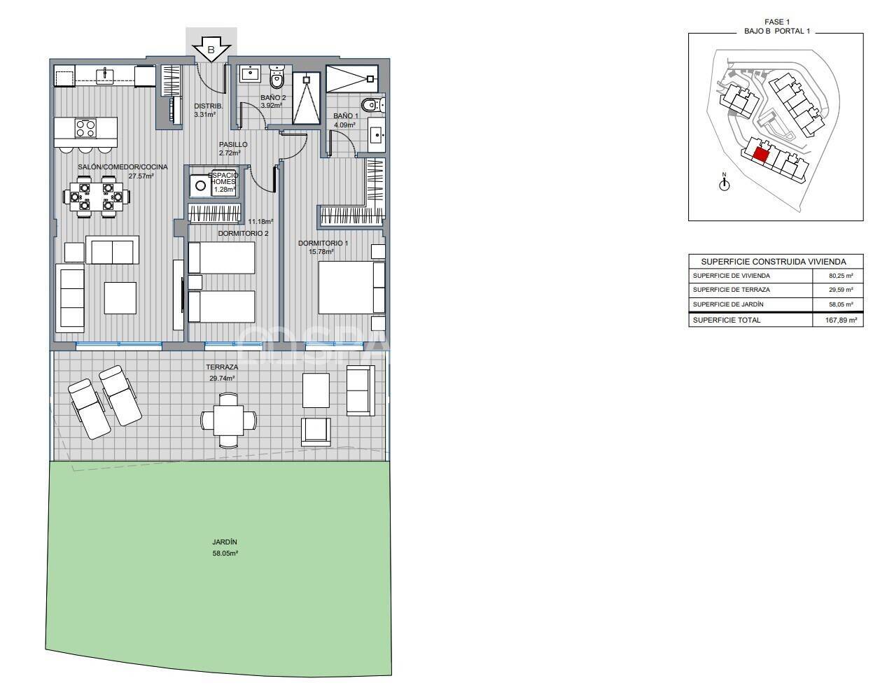 Apartment à Mijas, Malaga, Espagne 3 chambres, 100 m2 No. 63429