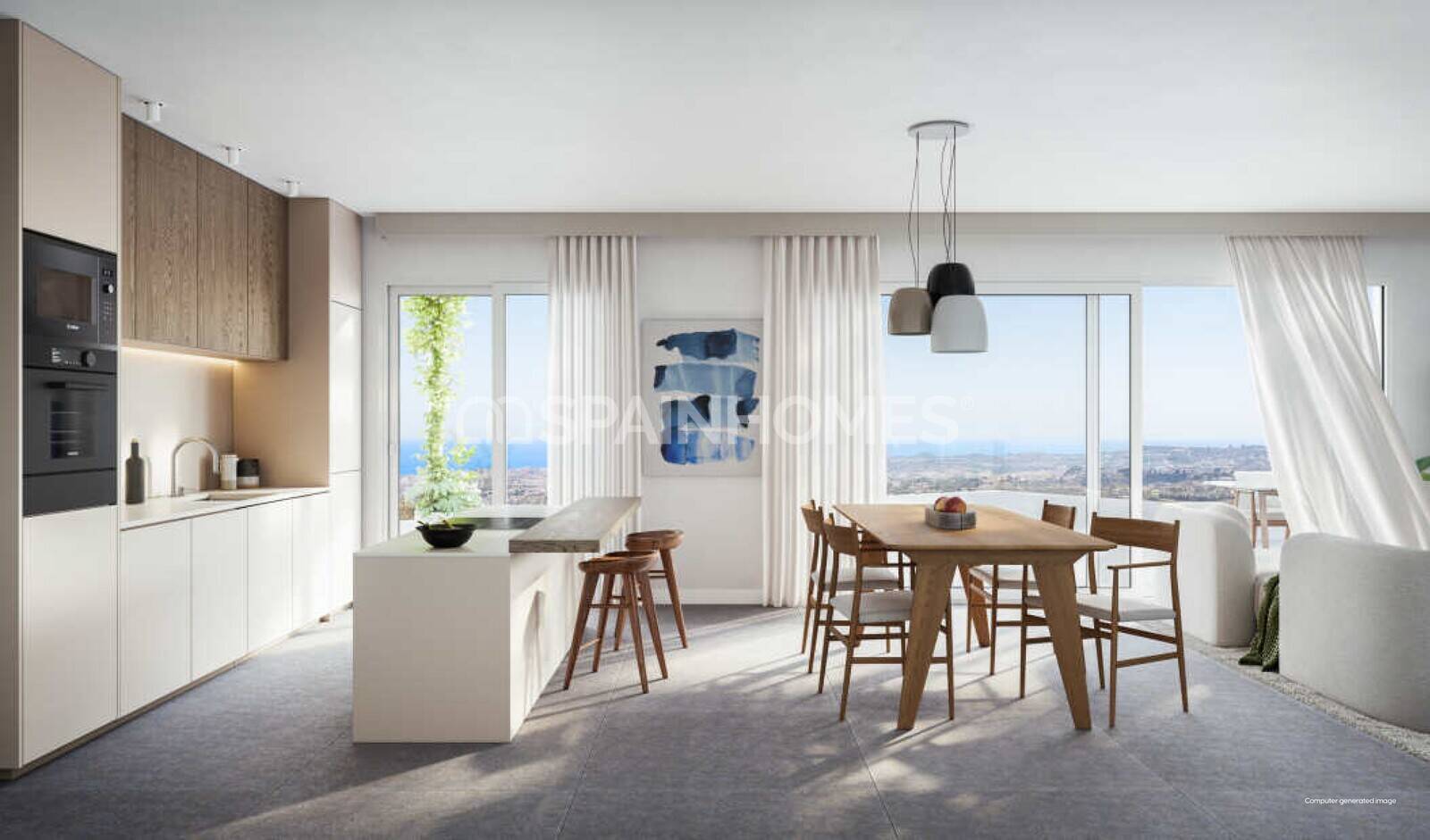 Apartment à Mijas, Malaga, Espagne 3 chambres, 100 m2 No. 63429