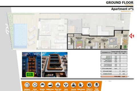 Wohnung zum Verkauf in Torrevieja, Alicante, Spanien 1 Schlafzimmer, Nr. 180725 - Foto 23