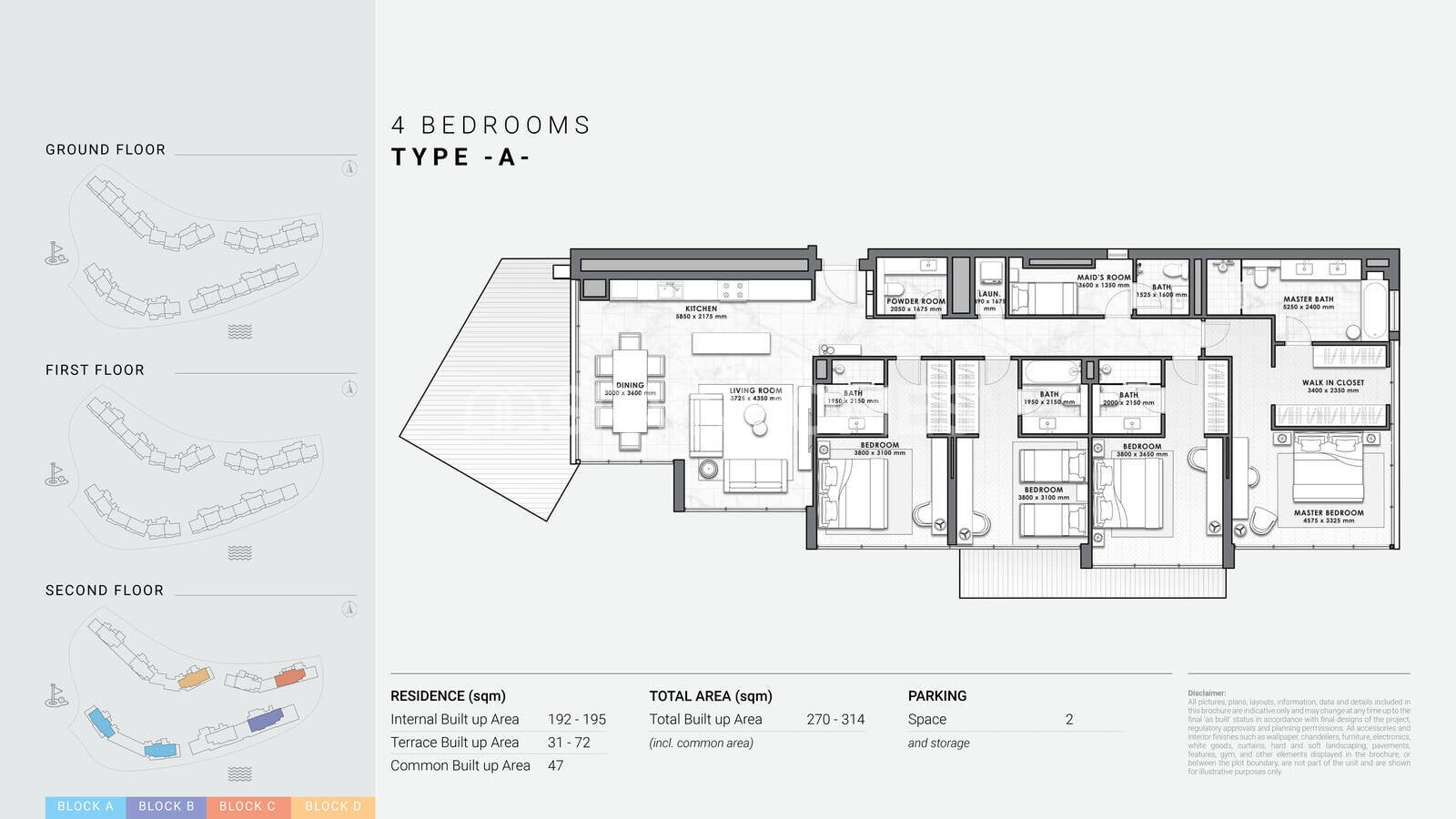 Apartamento en Casares, Málaga, España 4 dormitorios, 195 m2 No. 139771