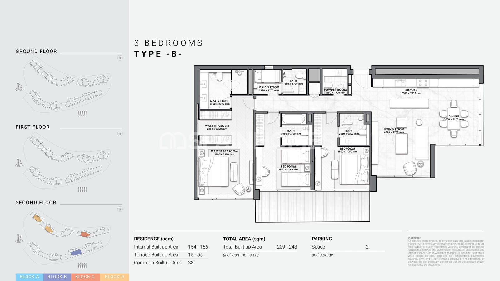 Apartamento en Casares, Málaga, España 4 dormitorios, 195 m2 No. 139771