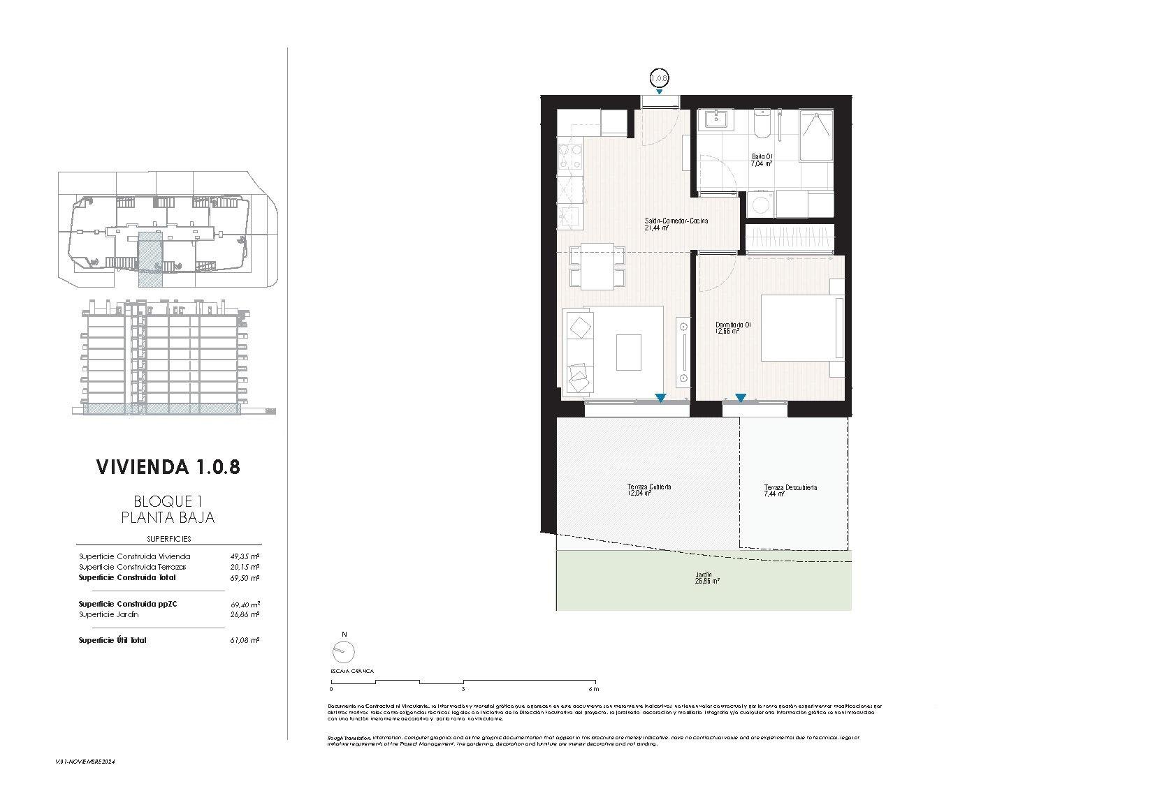 Apartment in Villajoyosa, Alicante, Spain 1 bedroom, 69 sq.m. No. 182688