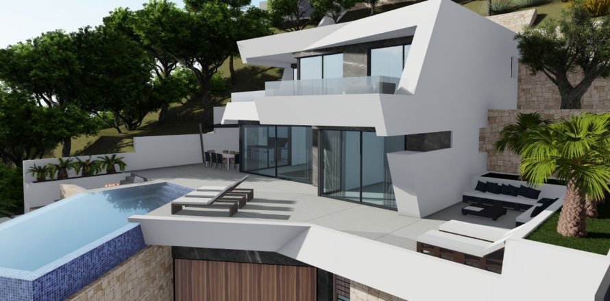 Villa in Calpe, Alicante, Spain 4 bedrooms, 489 sq.m. No. 176047