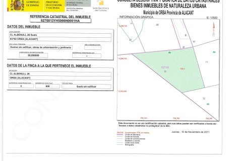 Parcela en venta en Orba, Alicante, España No. 183955 - foto 2