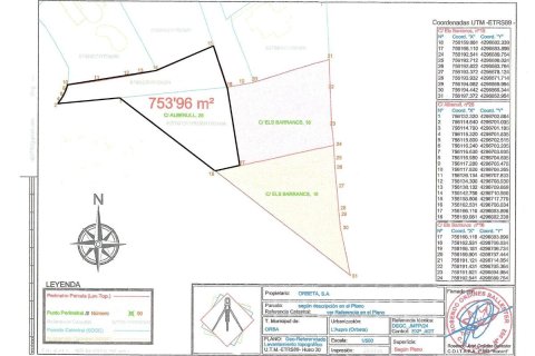 Działka w Orba, Alicante, Hiszpania nr 183955