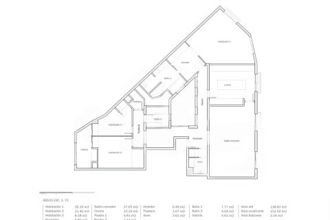 Apartamento en venta en Barcelona, España 3 dormitorios, No. 141001 - foto 19